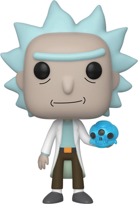 Funko pop rick and morty rick with crystal skull vinyl figure