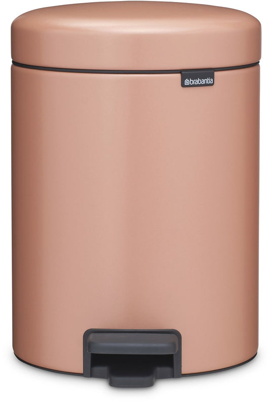 Brabantia newicon prullenbak - 5 liter - badkamer - warm copper