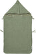 Meyco baby wafel teddy voetenzak - olive green - 40x82cm