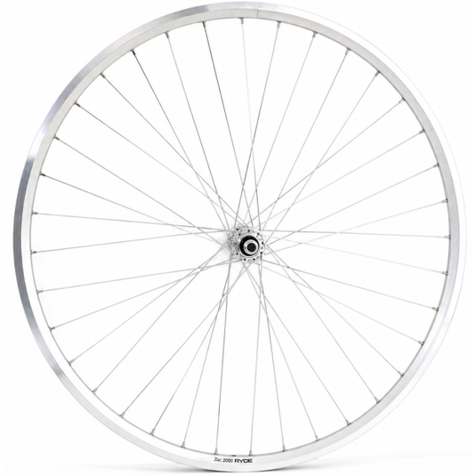 Abi voorwiel 28 inch zac 2000 - aluminium naaf - zilver
