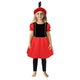 Overige merken pietenjurk zwart rood 98-104 cm | 2 stuks