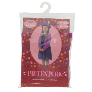 Load image into Gallery viewer, Pietenjurk paars sterren 110-116 cm | 2 stuks
