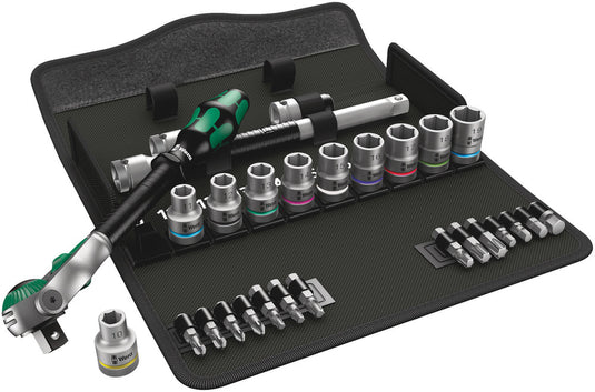 Wera 8100 sc 6 zyklop speed-ratelset, 1 2 -aandrijving, metrisch , 28 -delig - 1 stuk(s) - 05004076001