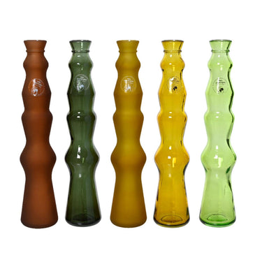 Decoris vaas recycled glas ã˜7x32cm