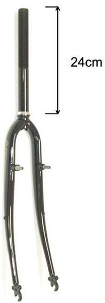 front fork fixed 28 inch hydride 1 inch black
