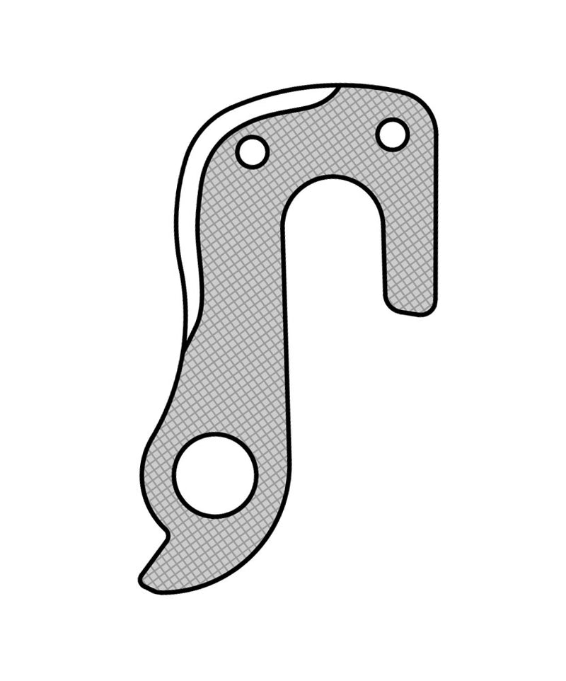 Load image into Gallery viewer, derailleurhanger GH-165 59,2 mm zilver
