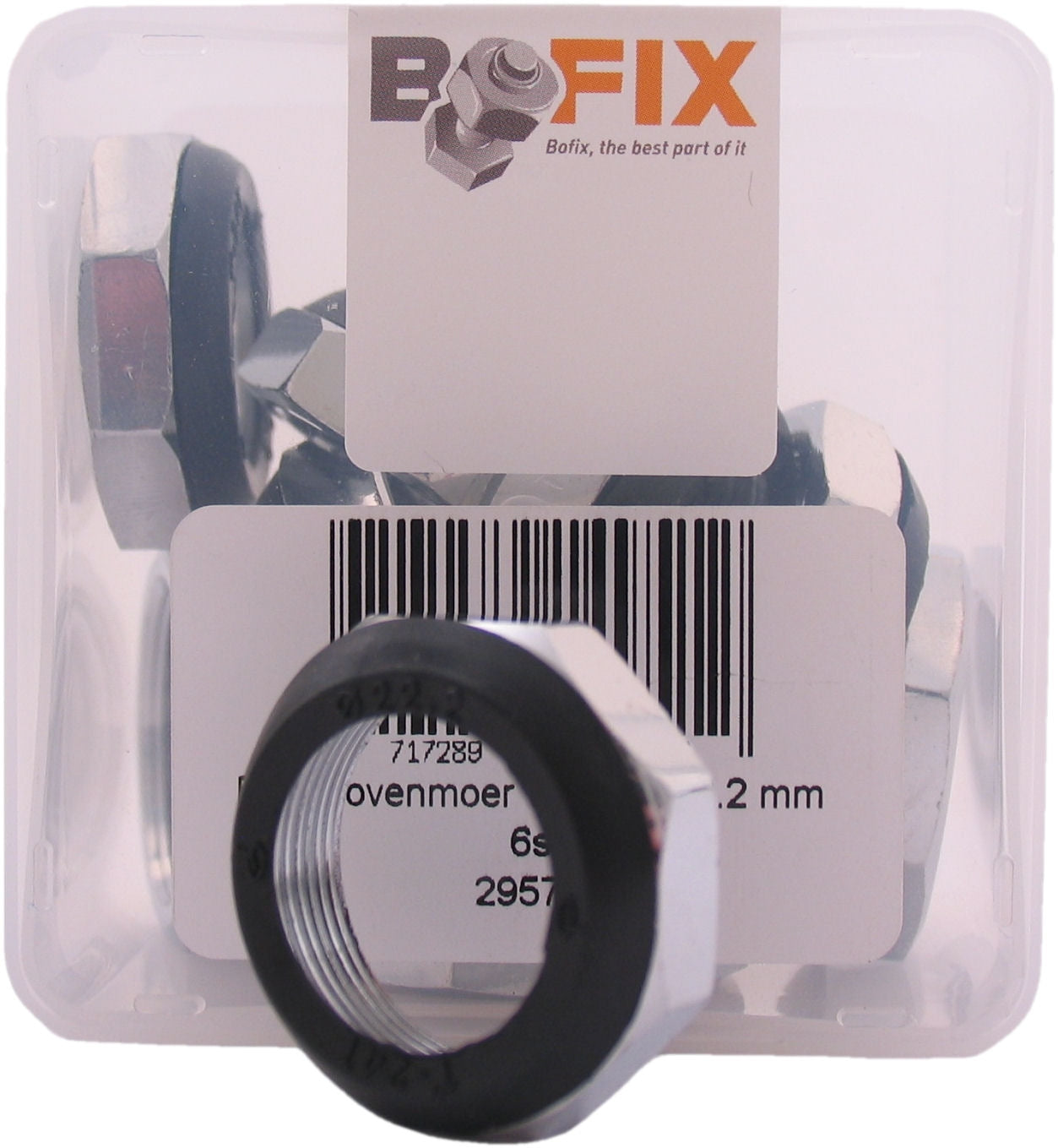 Bofix headset top nut 22.2mm galvanized 6 pieces 295731