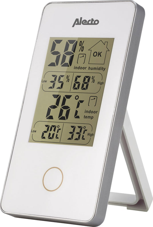 Alecto ws-75 - digitale binnenthermometer - wit