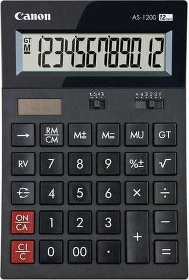 Canon as1200hb desktop basisrekenmachine grijs
