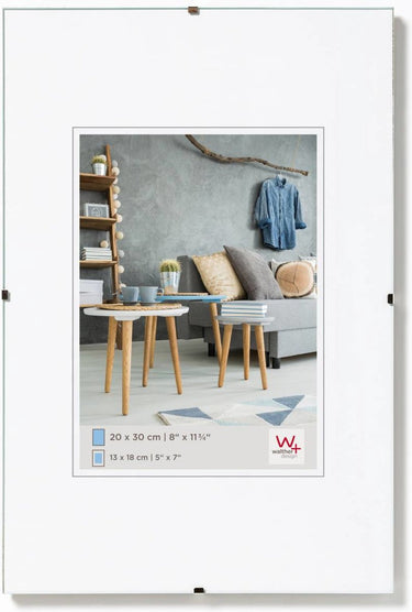 Walther fotolijstloze schilderijhouders (clip frame) - frameformaat 50x70 cm - antireflecterend glas