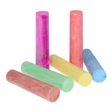 Toi-toys toi toys chalk stoepkrijt 6 stuks in doosje