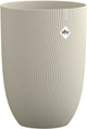 Elho sereh hoog 40 - bloempot voor binnen buiten - 100% gerecycled plastic - ø 39 x h 53.4 cm - paddenstoel beige