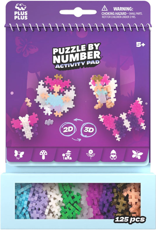 Plus-plus activity pad enchanted forest puzzle by number – 4348 – bouwspeelgoed – constructiespeelgoed – set met bouwstenen – vanaf 5 jaar