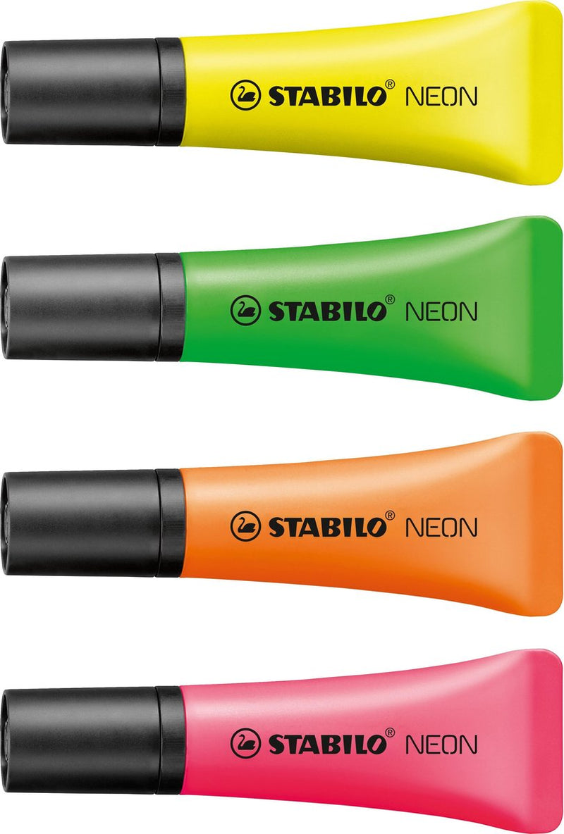 Load image into Gallery viewer, Stabilo neon - markeerstift - set met 4 stuks
