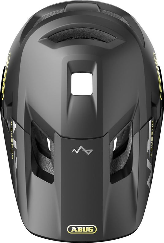 Abus mtb-helm youdrop ff - fullface-helm voor kinderen en jongeren - voor beginners in de mountainbikesport - met afneembare kinbescherming - zwart, maat s