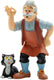 Bullyland 12398 – speelfiguur disney pinokkio met gepetto – levensecht en detailrijk vormgegeven – ideaal als taartfiguur, verzamelobject of klein cadeautje voor kinderen vanaf 3 jaar