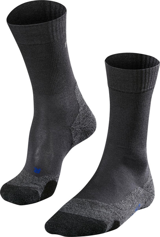 Falke tk2 cool anti-blaar dik lyocell functioneel materiaal wandelsokken heren grijs - maat 46-48