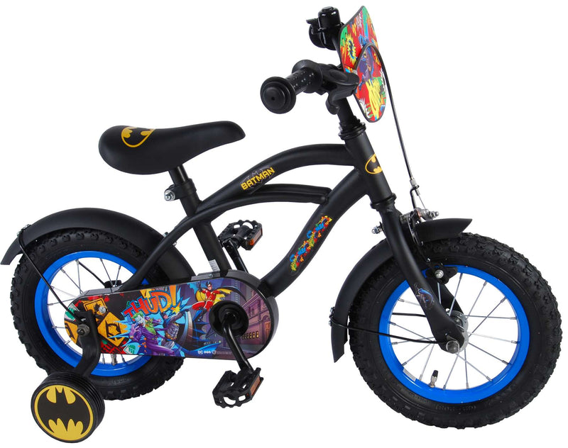 Load image into Gallery viewer, Kinderfiets 12 Batman - zwart geel

