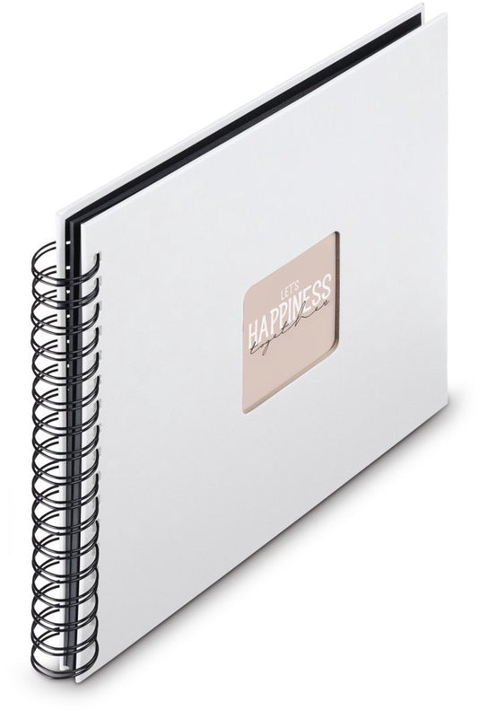Hama spiraal fotoalbum - fine art - 28x24 - 50 pagina's - wit