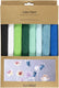 Creativ company crepepapier blauw en groen harmonie - 8st.