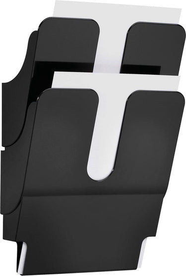 Durable wandbrochurehouder 1709008060 a4 zwart 2 stuks