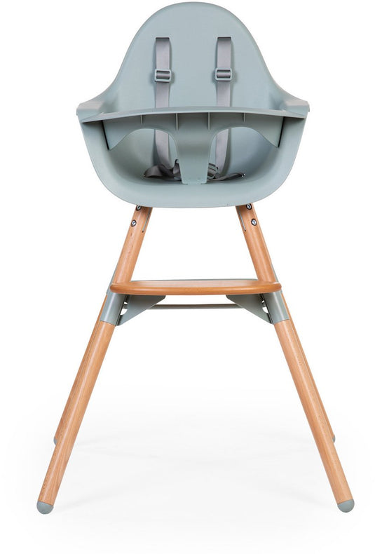 Childhome evolu kinderstoel - munt - 6 mnd tot 6 jaar - verstelbare hoogte (50-75 cm 90 cm)