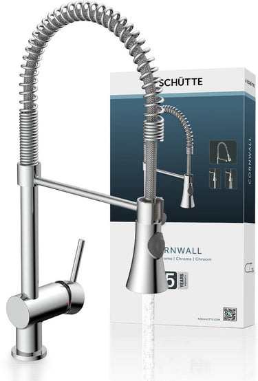 Schütte cornwall design keukenkraan - mengkraan - draaibare uitloop met spiraalveer - chroom