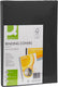 Q-connect dekblad a4 leder 250 grams 1 stuk zwart