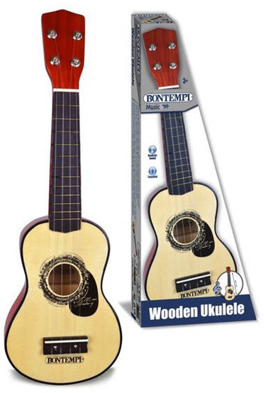 Bontempi spa bontempi - houten ukelele 52.5 cm - muziekinstrument