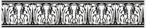Merkloos prima marketing • roller stamp 5cm acanthus