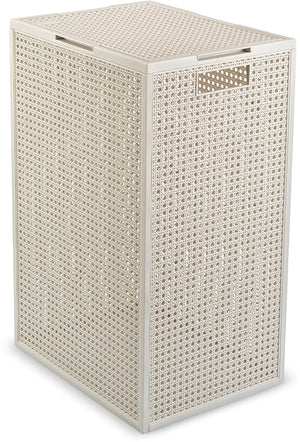 Curver kaya wasmand met deksel - 60l - 38x29x58,5 cm - wit