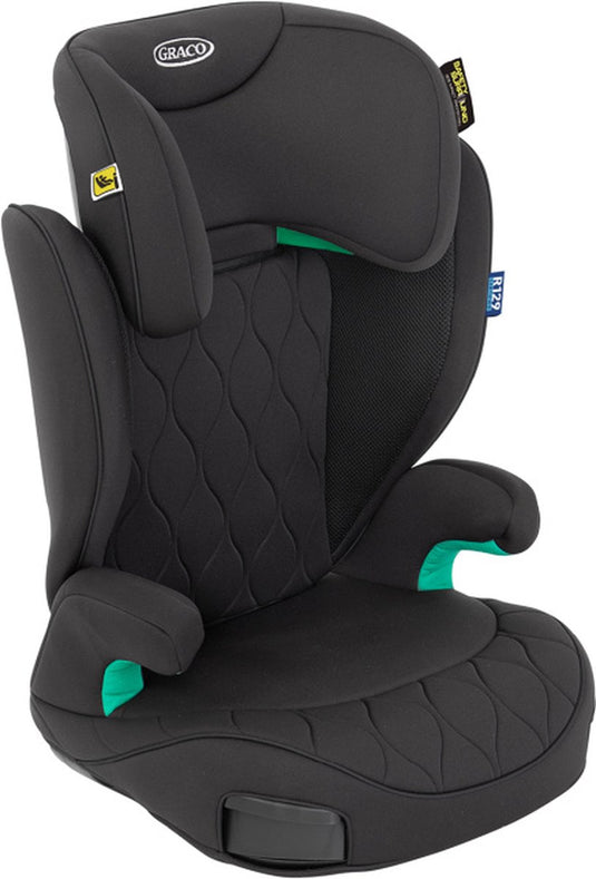 Graco affix i-size r129 autostoeltje - midnight - isofix zitverhoger met rugleuning - van 100 tot 150 cm (ca. 3,5 tot 12 jaar)