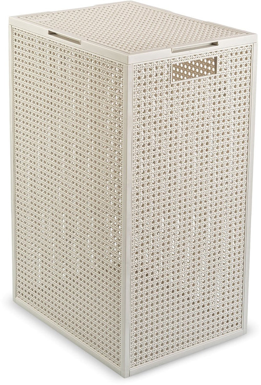 Curver kaya wasmand met deksel - 60l - 38x29x58,5 cm - wit