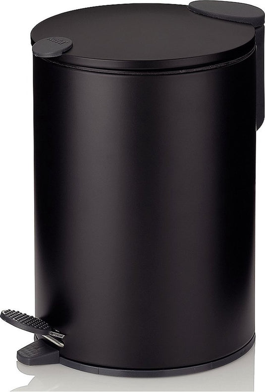 Kela pedaal afvalemmer, 3 l, zwart - | mats