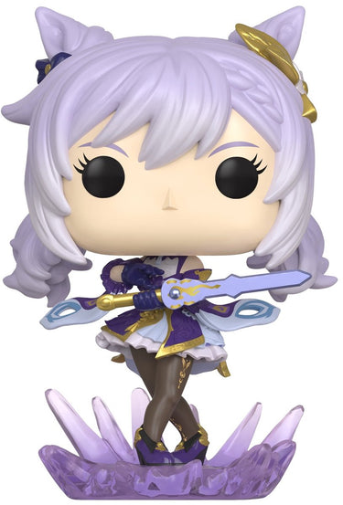 Funko genshin impact keqing vinyl figuur nr. 182 pop! meerkleurig - pvc - fan merch, gaming