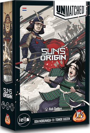 White goblin games - unmatched: sun's origin - familiespel - 2 spelers - standalone binnen unmatched - strategisch spel - vanaf 9 jaar