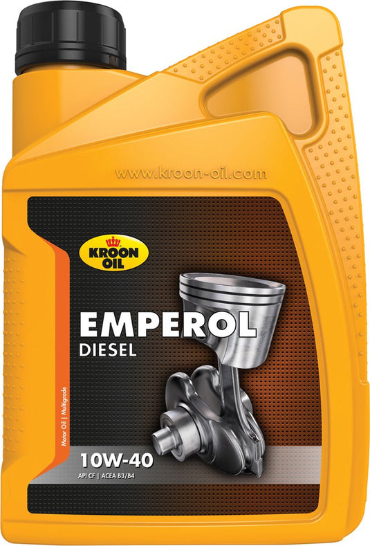 Kroon-oil emperol diesel - 10w-40 motorolie - acea a3 b3 - 1 liter - donskleurig