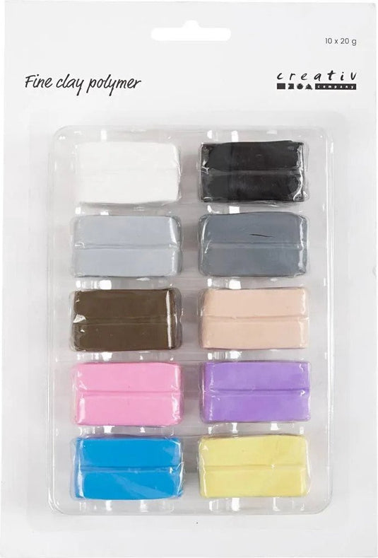 Creativ company cc fijne polymeerklei pastel 10x20 gr
