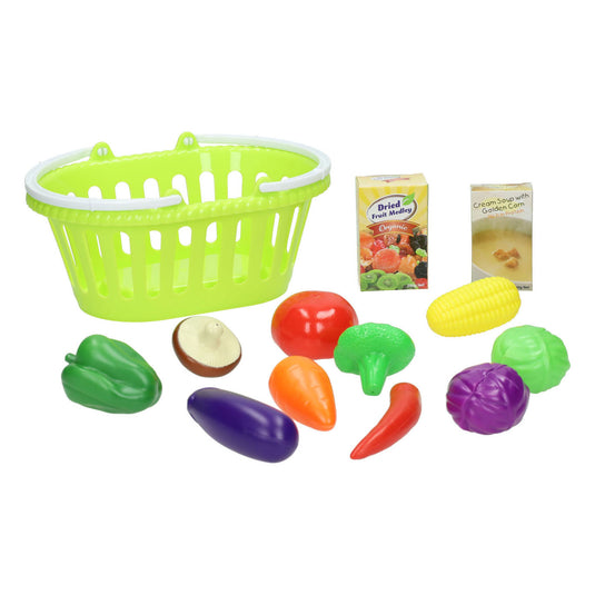 Playgo mandje met groenten - 13dlg.