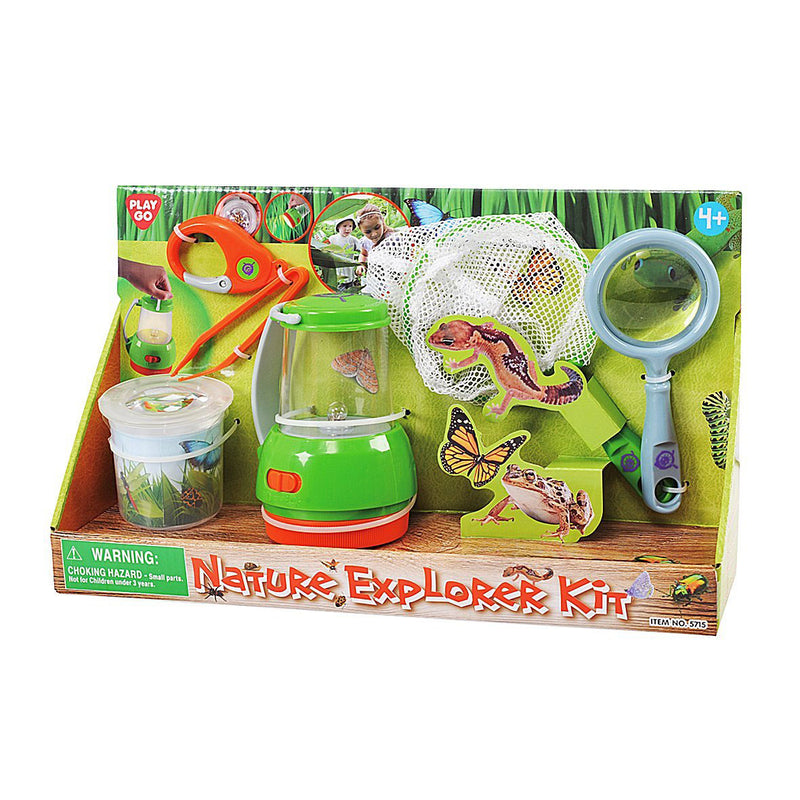 Load image into Gallery viewer, Playgo natuur onderzoekerset - 6 dlg. met schepnet en vergrootglas
