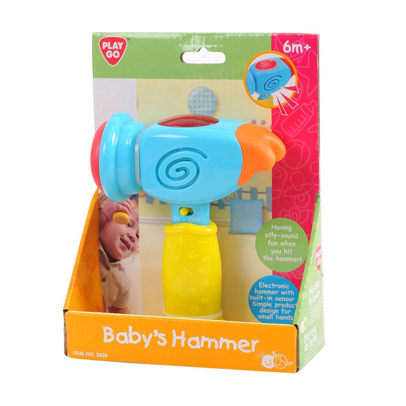 Load image into Gallery viewer, Playgo baby speelgoed hamer met licht en geluid - motoriek.
