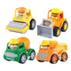 Playgo mini constructie voertuigen met figuren speelset - 8dlg.