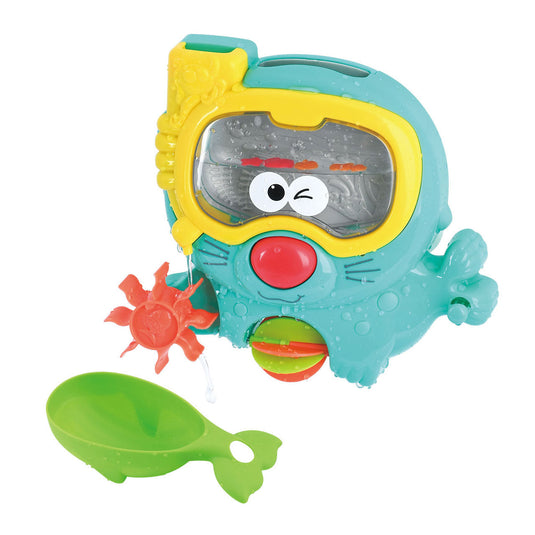 Playgo badspeelgoed spattende zeehond met duikbril