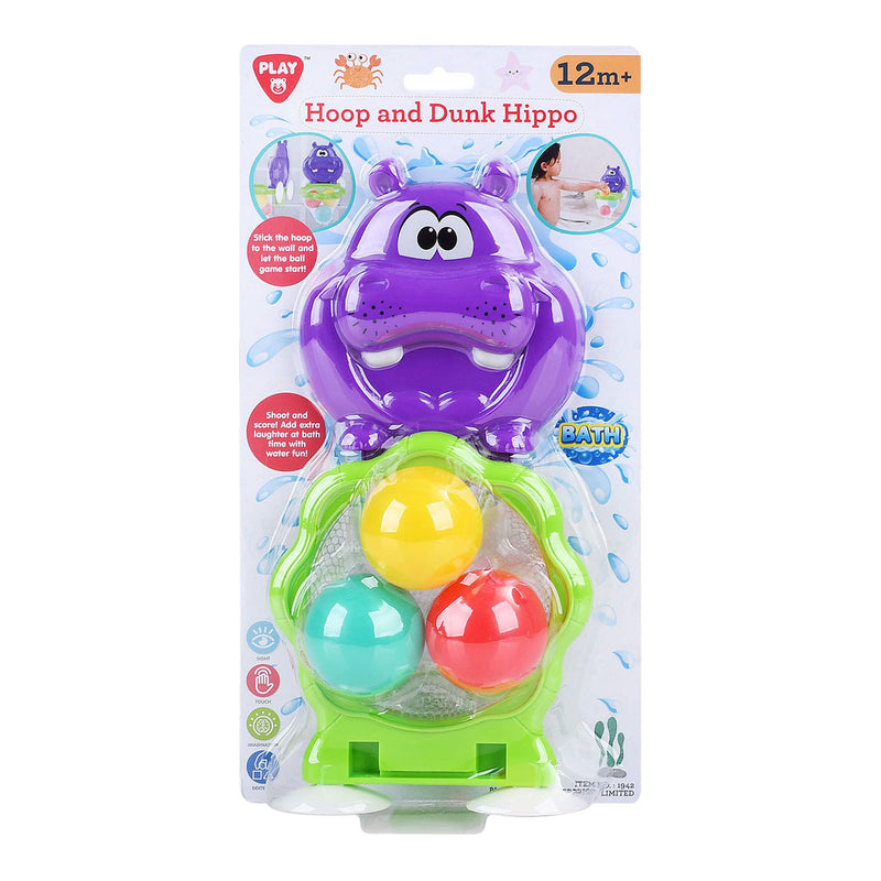 Load image into Gallery viewer, Playgo badspeelgoed basketbal nijlpaard speelset - 4dlg.
