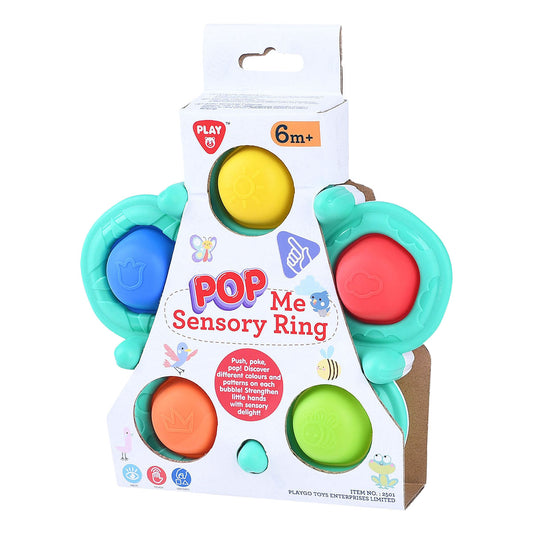 Playgo play sensorische baby ring met ballen - educatief speelgoed 6-delig.