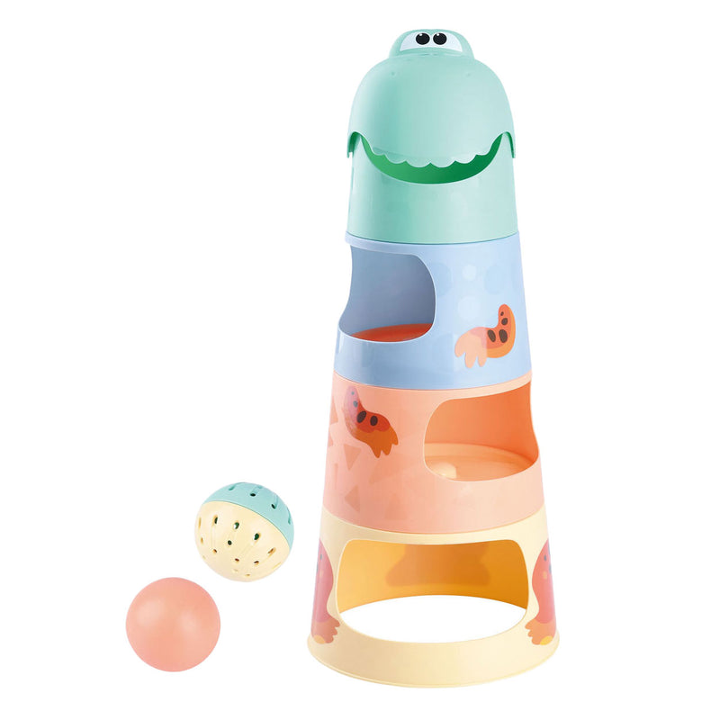 Load image into Gallery viewer, Playgo dino stapeltoren met ballen - 6dlg.
