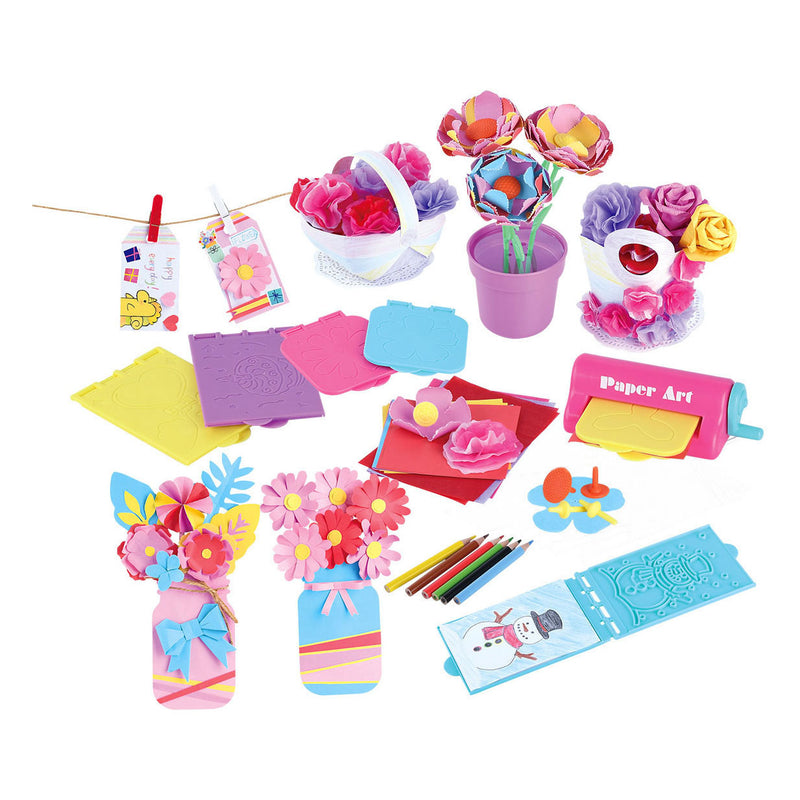 Load image into Gallery viewer, Playgo knutselset papieren bloemen maken - 79dlg.
