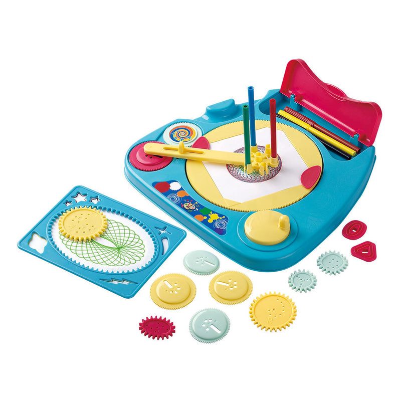 Load image into Gallery viewer, Playgo mandala spirograaf tekenset - creatieve sjablonen 27-delig.
