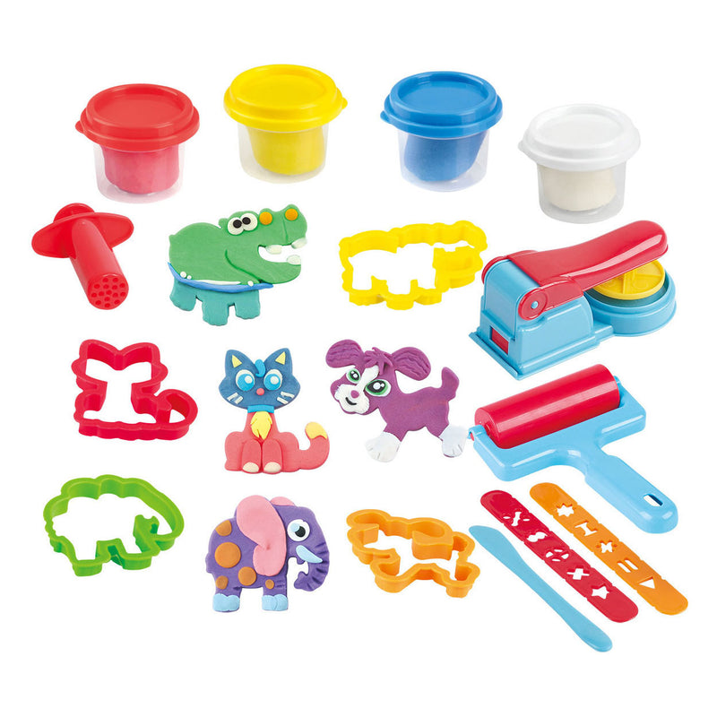 Load image into Gallery viewer, Playgo kleiset workshop in opbergkoffer - 4 kleipotjes
