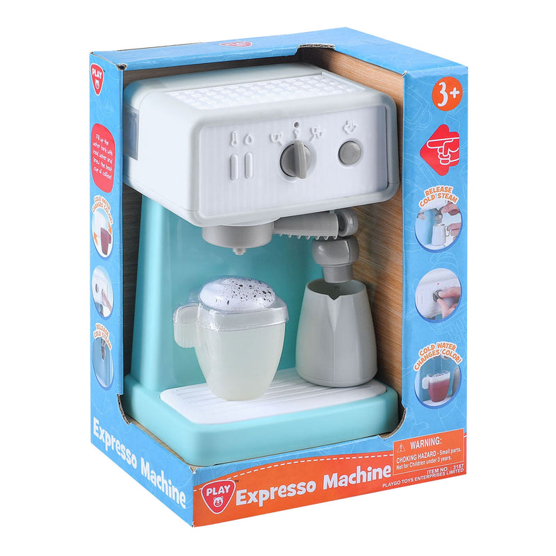 Load image into Gallery viewer, Playgo espressomachine wit blauw - 3dlg.
